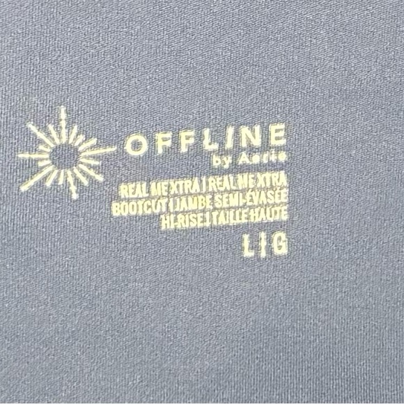 Offline By Aerie Blue Flare Leggings With Side Pockets - Picture 4 of 4
